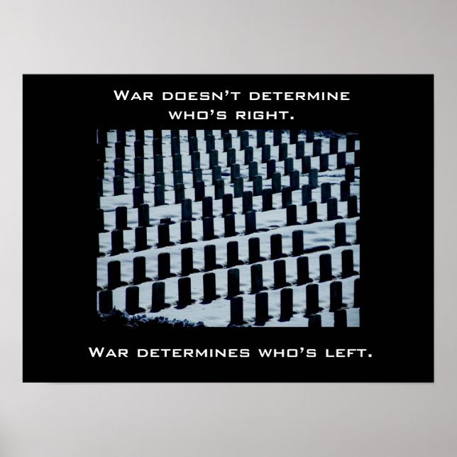 Póster Poster contra la guerra (Frente)