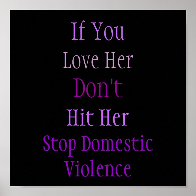 Póster Poster contra la violencia doméstica (Frente)