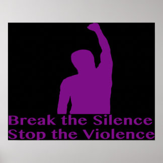 Póster Poster contra la violencia doméstica