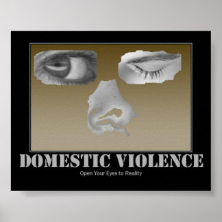 Póster Poster contra la violencia doméstica