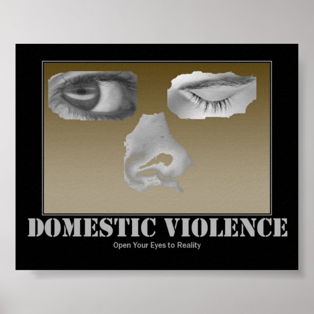 Póster Poster contra la violencia doméstica (Frente)