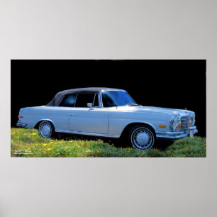 Póster poster convertible 1971 MB 280SE 3.5