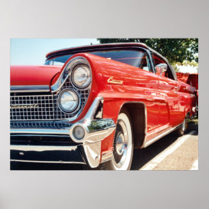 Póster Poster convertible continental 1959 de Lincoln