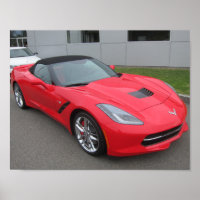 Poster convertible Corvette C7