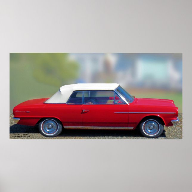 Póster poster CONVERTIBLE RAMBLER AMERICANO DE 1964 (Frente)