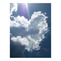 Poster Corazón en el cielo (1)