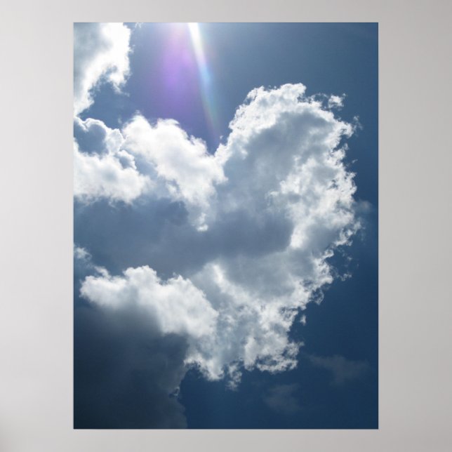 Póster Poster Corazón en el cielo (1) (Frente)