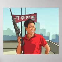 Poster coreano en la azotea