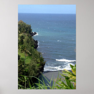 Póster Poster costero de Hawái