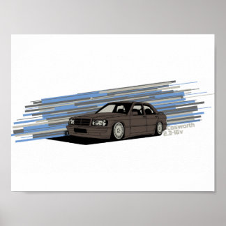 Póster Poster Cosworth 2.3-16v