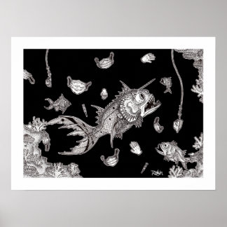 Póster Poster Covid Fish