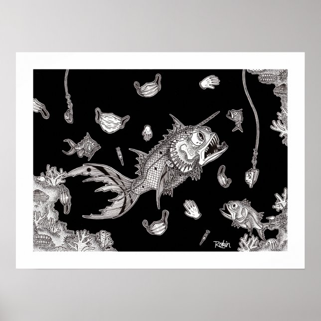 Póster Poster Covid Fish (Frente)
