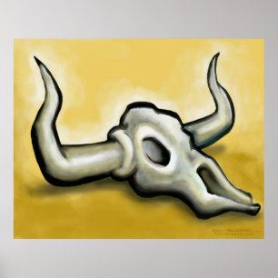 Póster Poster Cow Skull