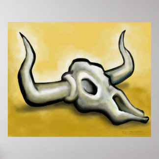 Póster Poster Cow Skull