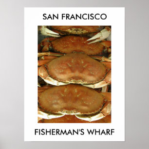 Póster Poster, CRAB, SAN FRANCISCO, FISHERMAN'S WHARF
