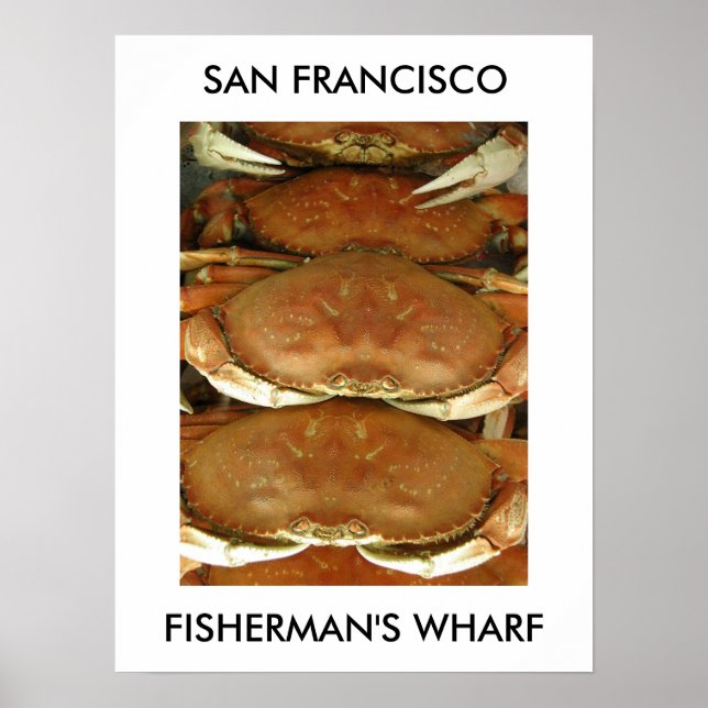 Póster Poster, CRAB, SAN FRANCISCO, FISHERMAN'S WHARF (Frente)