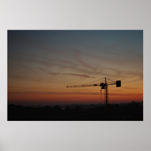 Póster Poster Crane de Sunset