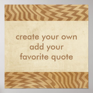 Póster poster crea tu propio diseño de estilo angustiado