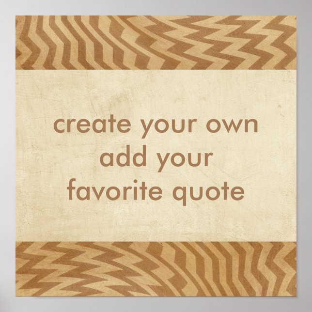 Póster poster crea tu propio diseño de estilo angustiado (Frente)