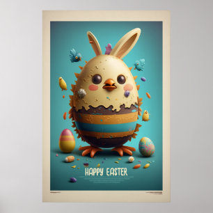 Póster Poster creativo de Pascua