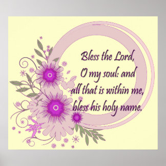 Póster Poster cristiano con escrituras