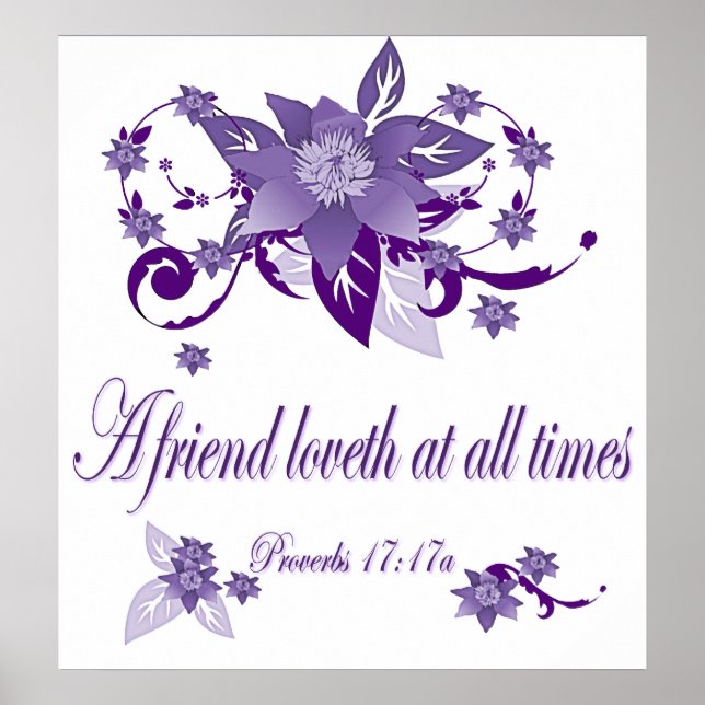 Póster Poster cristiano con pobreza de las escrituras 17 (Frente)