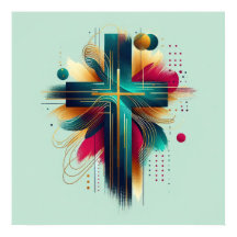 Poster cristiano cruzado