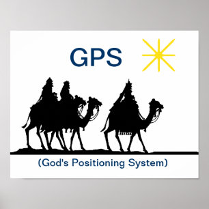 Póster Poster cristiano del navidad de GPS
