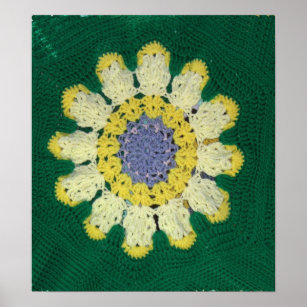 Póster Poster - Crochet Pattern - Daisy