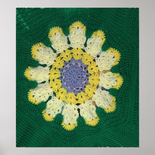 Póster Poster - Crochet Pattern - Daisy (Frente)