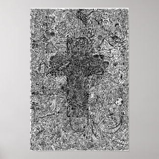Póster poster "Cross and Symbols"