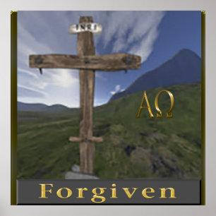 Póster poster cruzado cristiano