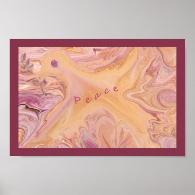 Póster Poster cuadrado de Peace Dove (Frente)