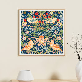 Póster Poster cuadrado William Morris Strawberry