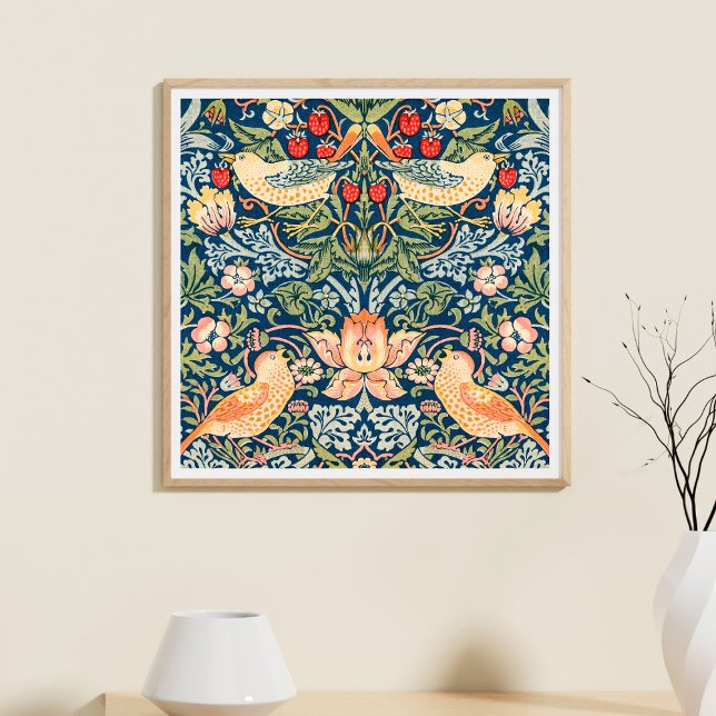 Póster Poster cuadrado William Morris Strawberry (Subido por el creador)