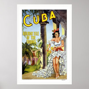 Póster Poster cubano de época