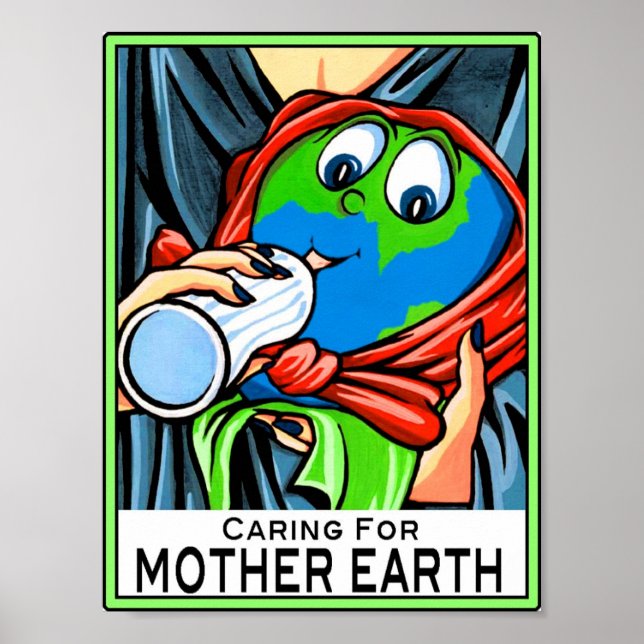 Póster Poster: "Cuidando de la Madre Tierra" (Frente)