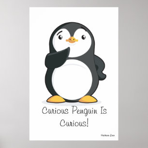 Póster Poster 'Curioso Pingüino Es Curioso'