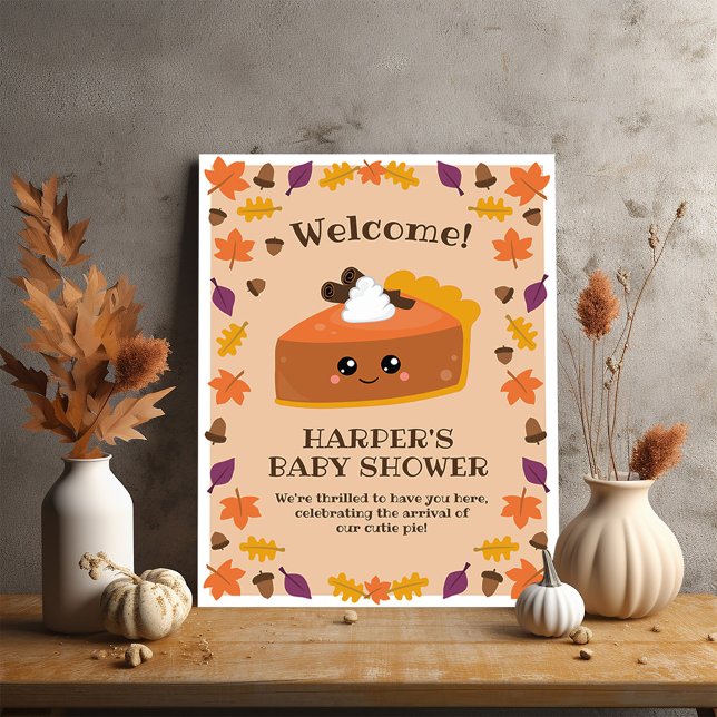 Póster Poster Cutie Pie (You’ll definitely want a piece of this cutie pie fall party poster. )