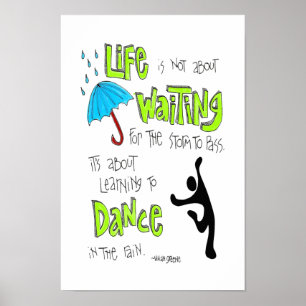Póster Poster: Danza en la cita de la lluvia