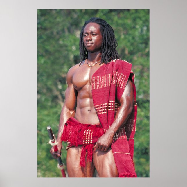 Póster Poster, David Adomah como "El Afrikan" (Frente)