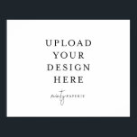 Póster poster de 11" x 14" - Paisaje<br><div class="desc">Personalizar tu tarjeta en Templett. Una vez que haya terminado de editar,  descargue el archivo en formato JPG (no olvide activar la opción de sangrado). Sube tu diseño aquí haciendo clic en el botón azul "Personalizar".</div>