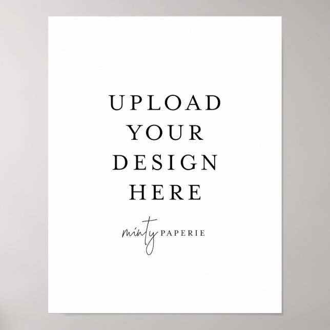 Póster poster de 11" x 14" - Retrato (Frente)