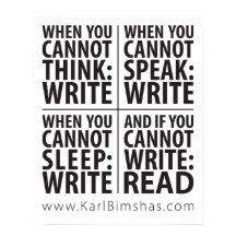 poster de 16" x 20" Cuándo escribir