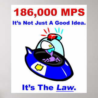 Póster poster de 186.000 MPS