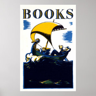 Póster Poster de 1930 libros