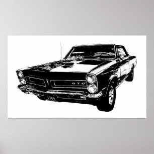 Póster Poster de 1965 GTO