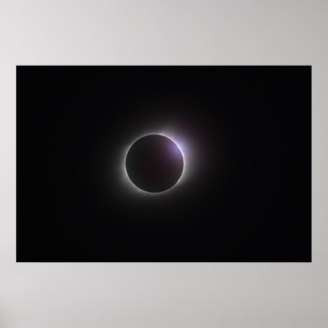 Póster poster de 36" x 24" - Eclipse total 2017 (Frente)