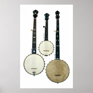Póster Poster de 3 banjos