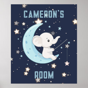 Póster Poster de 4 estrellas sobre la pesca de elefante b